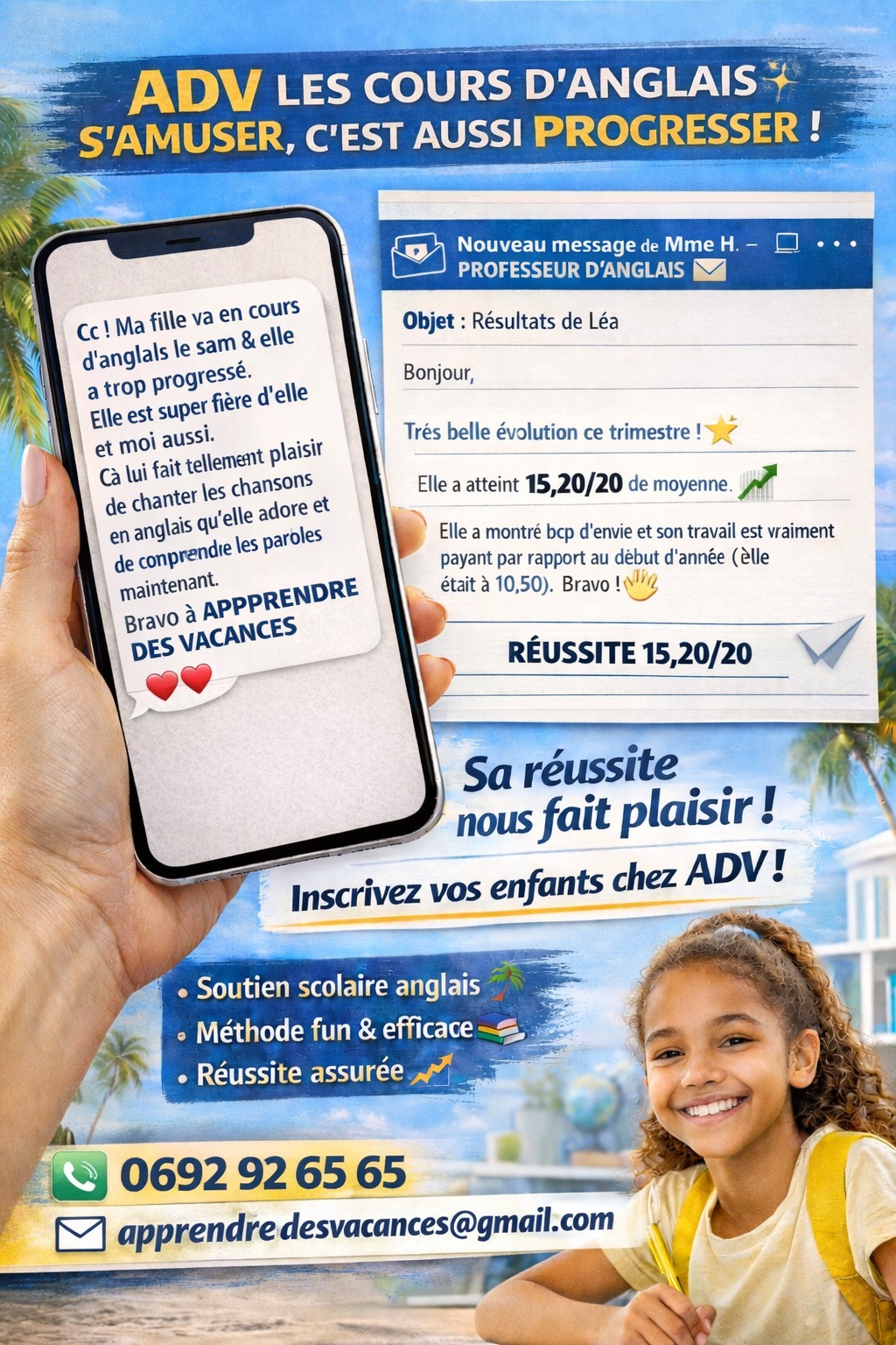 Affiche ADV - Cours d'anglais